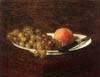 Still Life - Peach and Grapes
